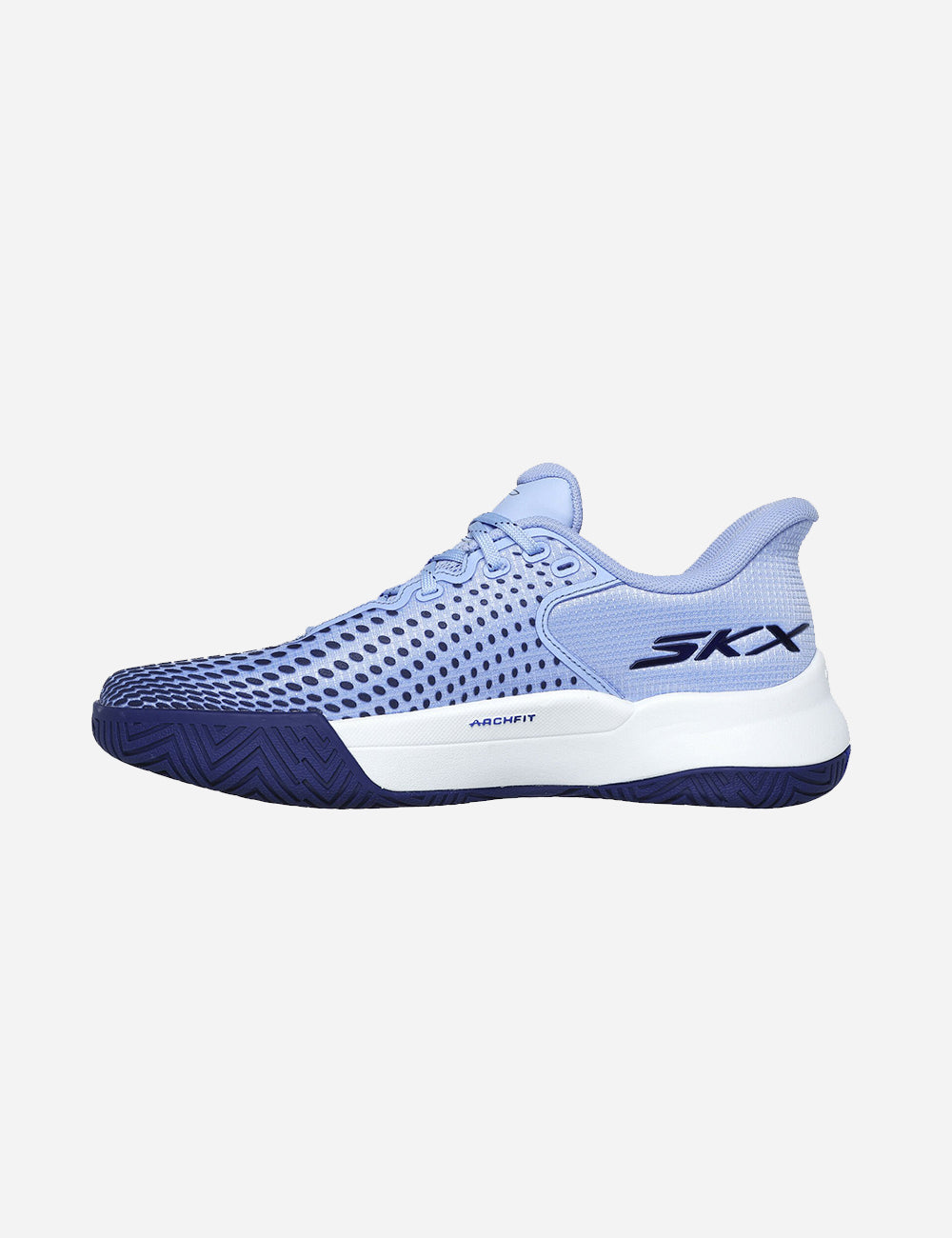 Skechers Viper Court Elite - Womens Pickleball Shoes (Light Blue) - Inside