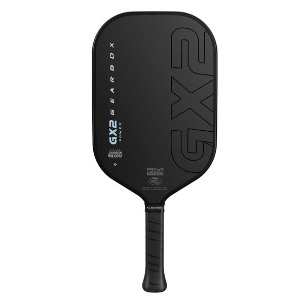 Gearbox GX2 Power Elongated 16mm pickleball paddle, front view