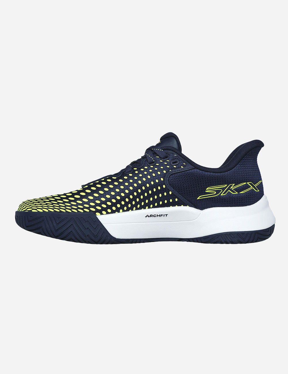 Skechers Viper Court Elite - Mens Pickleball Shoes (Navy/Yellow) - inside