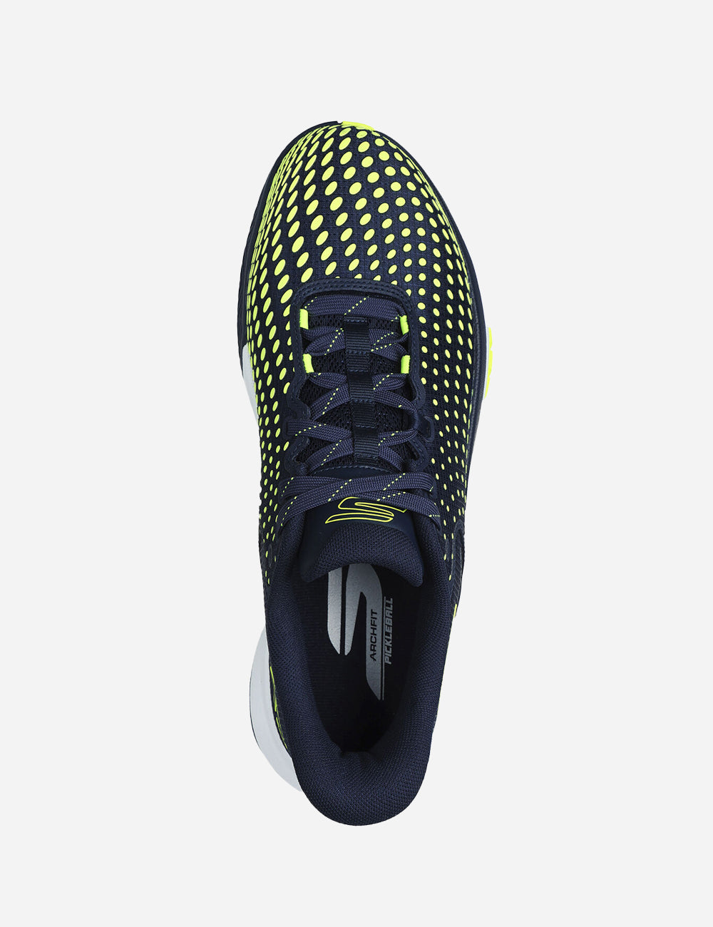 Skechers Viper Court Elite - Mens Pickleball Shoes (Navy/Yellow) - top