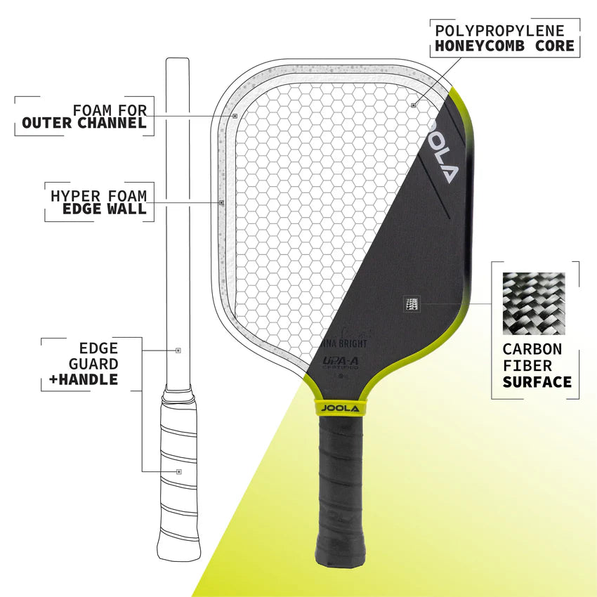 JOOLA Anna Bright Scorpeus 3S Pickleball Paddle (14mm) - specs