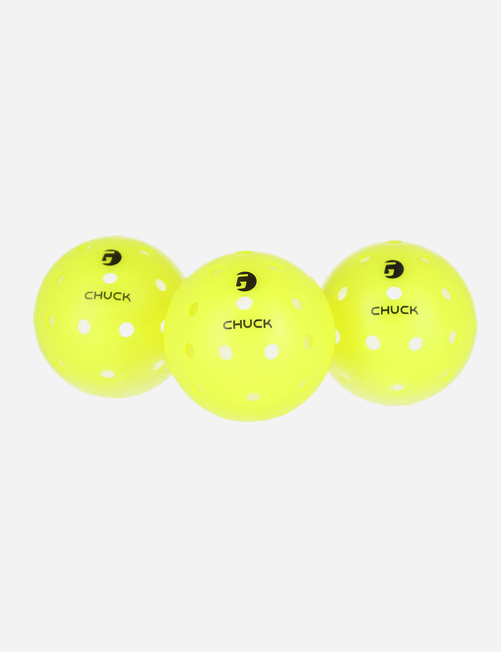 GAMMA CHUCK Outdoor Pickleball Balls - 3 pickleballs