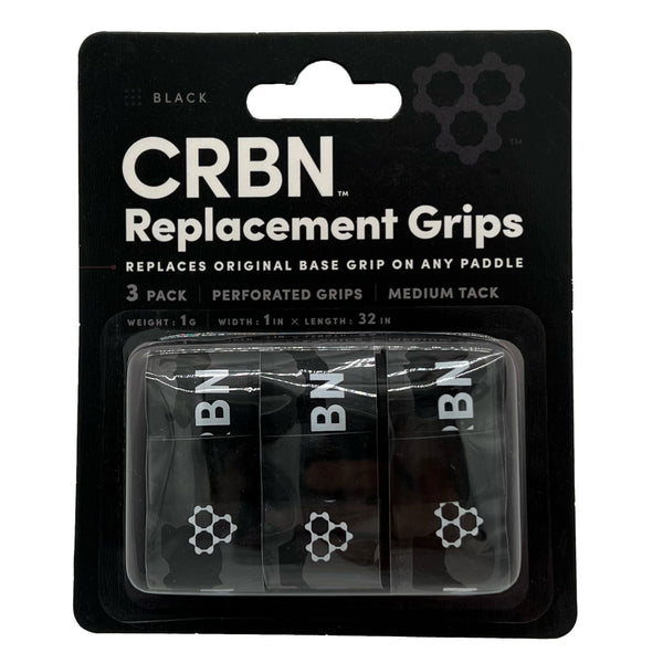 CRBN Replacement Pickleball Grip 3-pack in Black