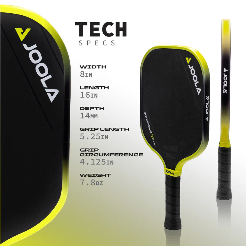 JOOLA Anna Bright Scorpeus 3S Pickleball Paddle (14mm) - tech