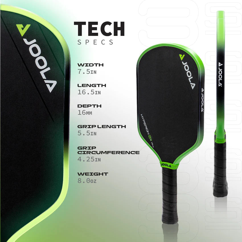 JOOLA Ben Johns Hyperion 3S Pickleball Paddle (16mm) - Tech