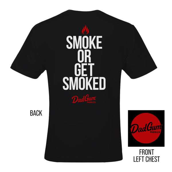 DadGum Smoke or Get Smoked Pickleball Tee | Black