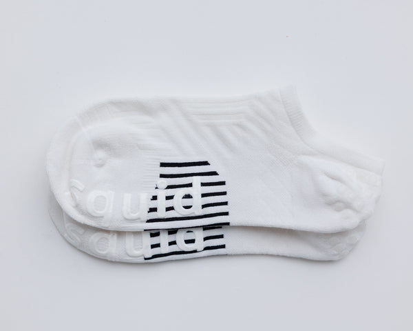 Squid Socks White Grip Socks | No-Show