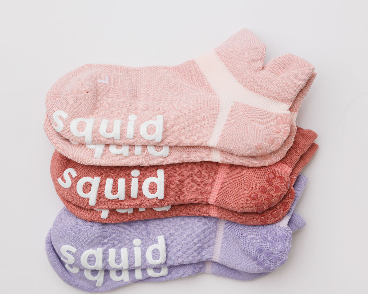 Squid Socks Perfectly Pastel Grip Socks | Ankle