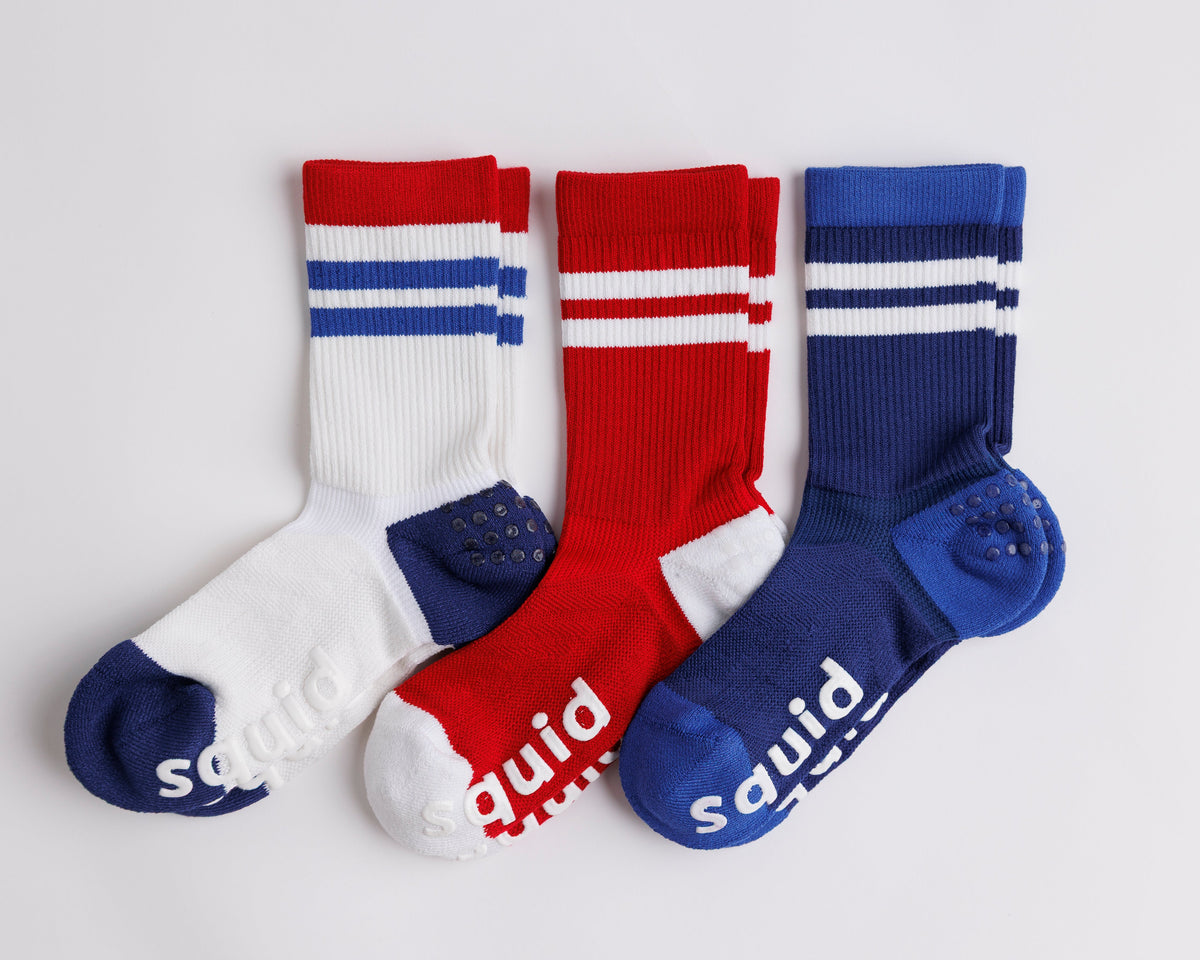 Squid Socks All-American Grip Socks | Crew
