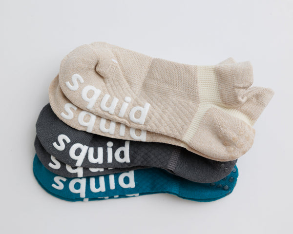 Adult Ankle Grip Socks, Driftline, 3-Pack