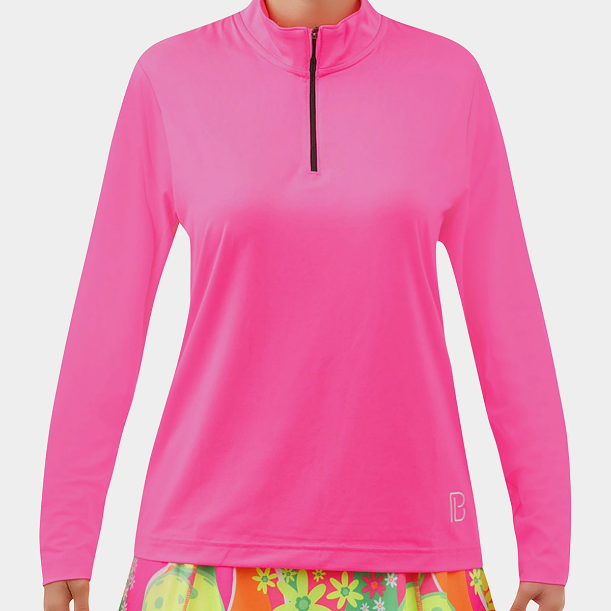 Hot Pink 1/4 Zip Pullover