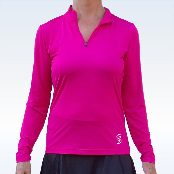 Pickleball Bella Pink 1/4 Zip Pullover