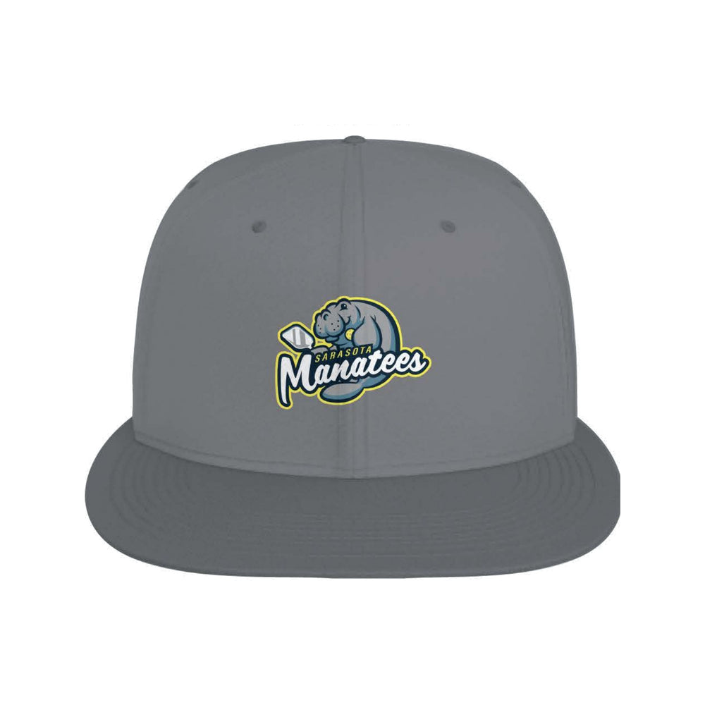 Sarasota Manatees AFPL team performance hat, front view