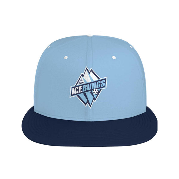 St. Pete IceBurgs AFPL team trucker hat, front view