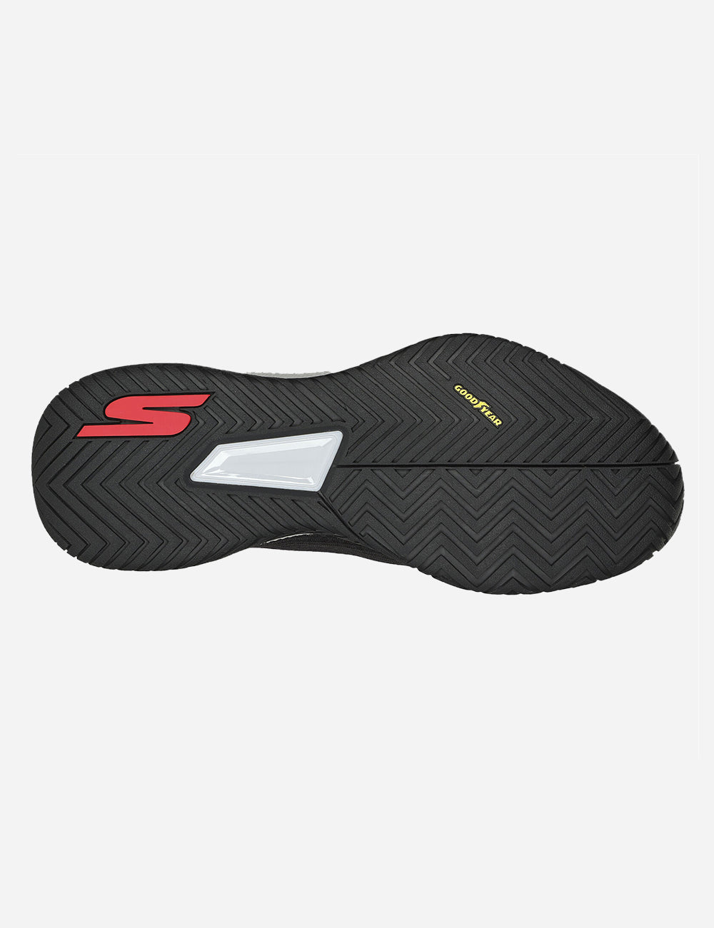 Skechers Viper Court Pro - Mens Pickleball Shoes (Black with Red) - bottom