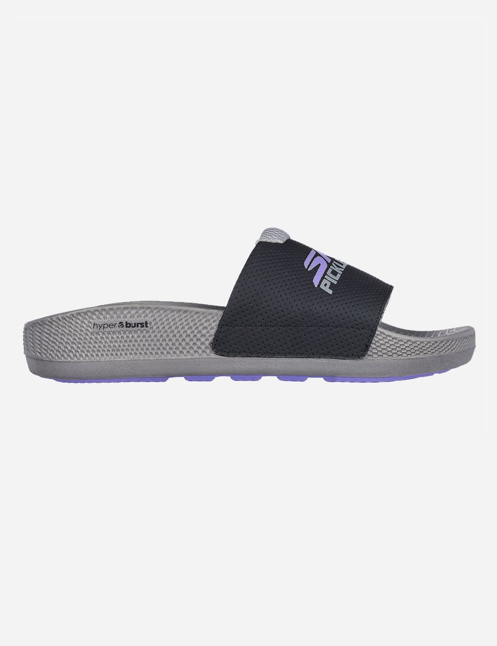 Image of Skechers Womens Hyper Slide - Revive Pickleball (Black / Grey) | Pickleball Superstore