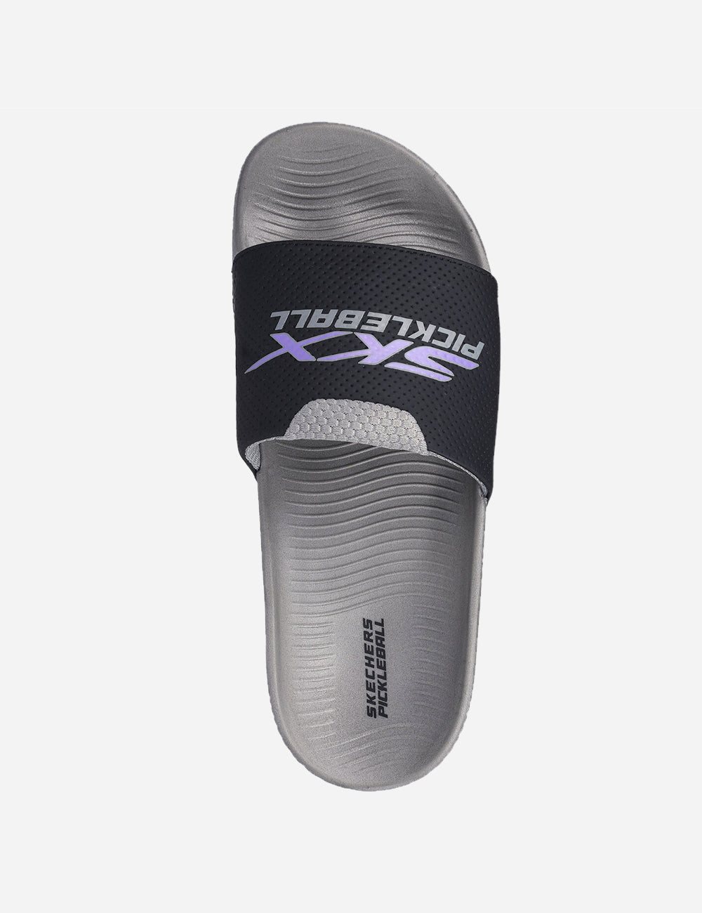 Skechers Womens Hyper Slide - Revive Pickleball (Black / Grey) - top