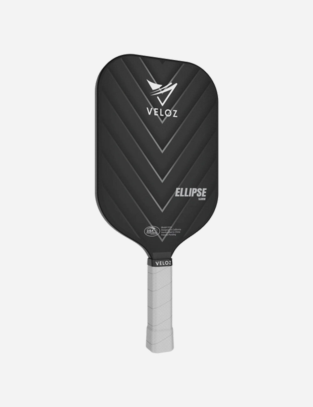 VELOZ Ellipse 13mm Pickleball Paddle - black