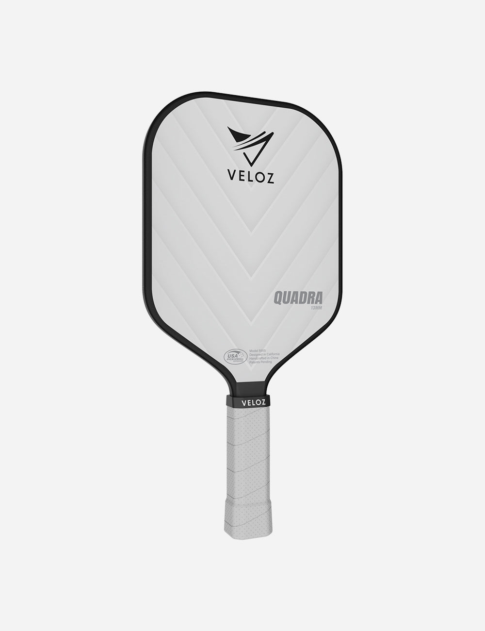 VELOZ Quadra 13mm Pickleball Paddle - white