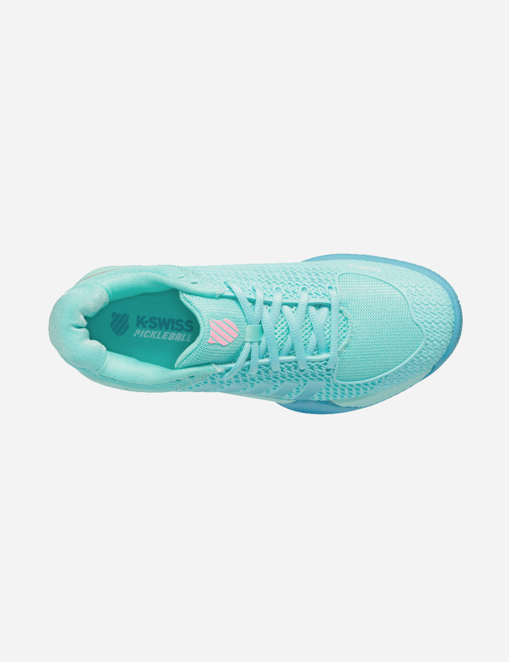 KSWISS Express Light Womens Pickleball Shoes - Teal / Pink - top view