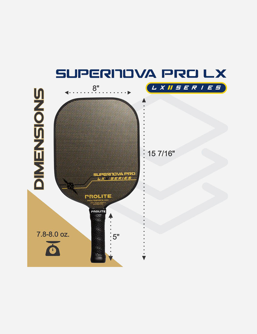 PROLITE Supernova Pro LX Pickleball Paddle