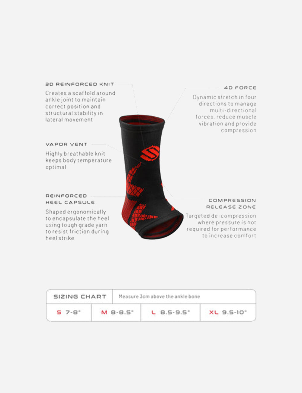 Selkirk 4D Knitted Protective Supports (Ankle)
