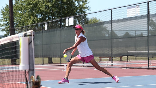 aged pickleball player