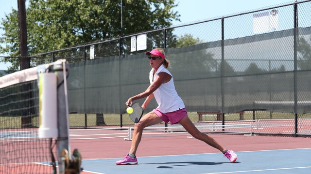 aged pickleball player