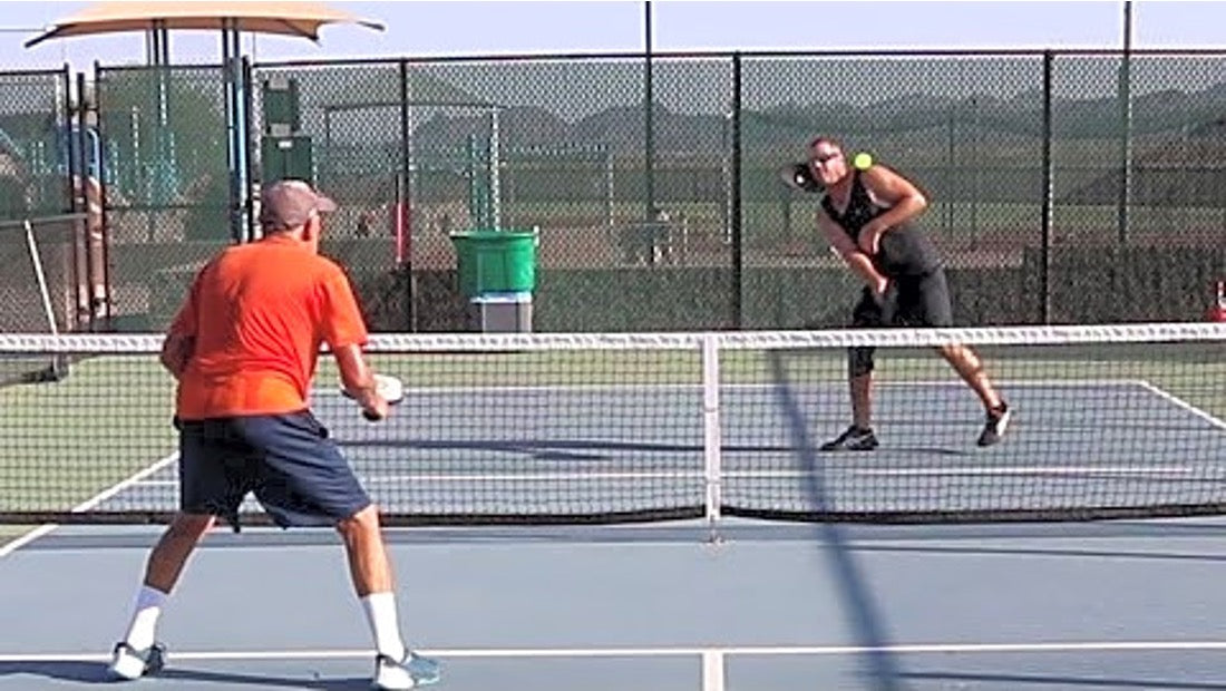 Pickleball Skinny Singles is one of the best pickleball drills you can practice on a pickleball court.