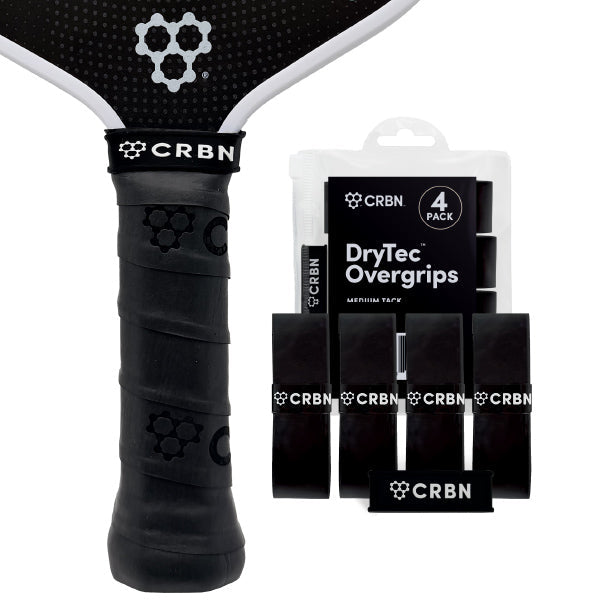 CRBN DryTec Pickleball Overgrip 4-pack in Black