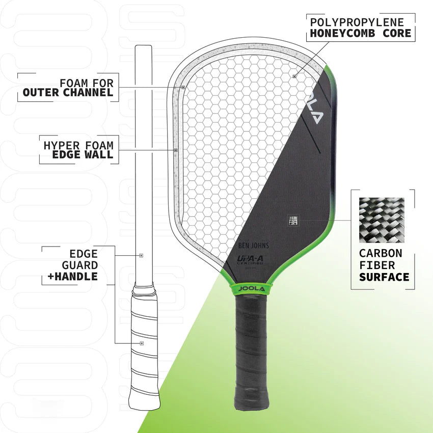 JOOLA Ben Johns Hyperion 3S Pickleball Paddle (14mm) - specs
