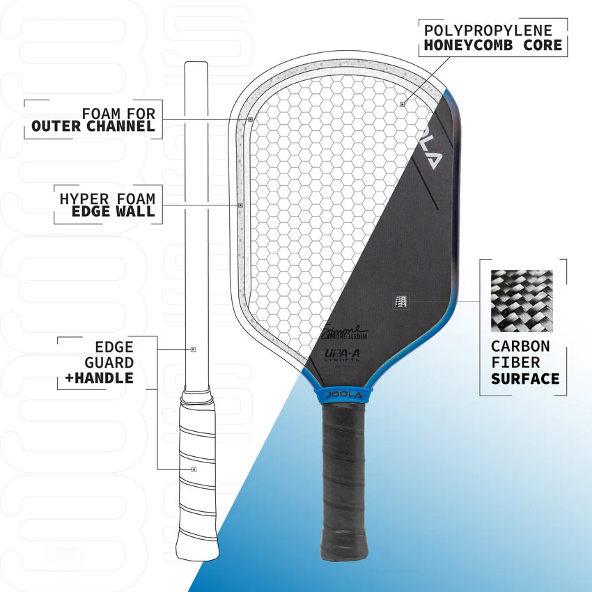 JOOLA Simone Jardim Hyperion 3S Pickleball Paddle (16mm