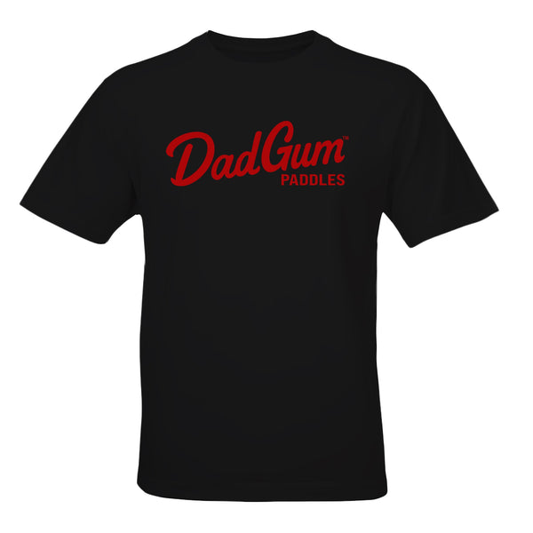 DadGum Classic Script Pickleball Tee | Black