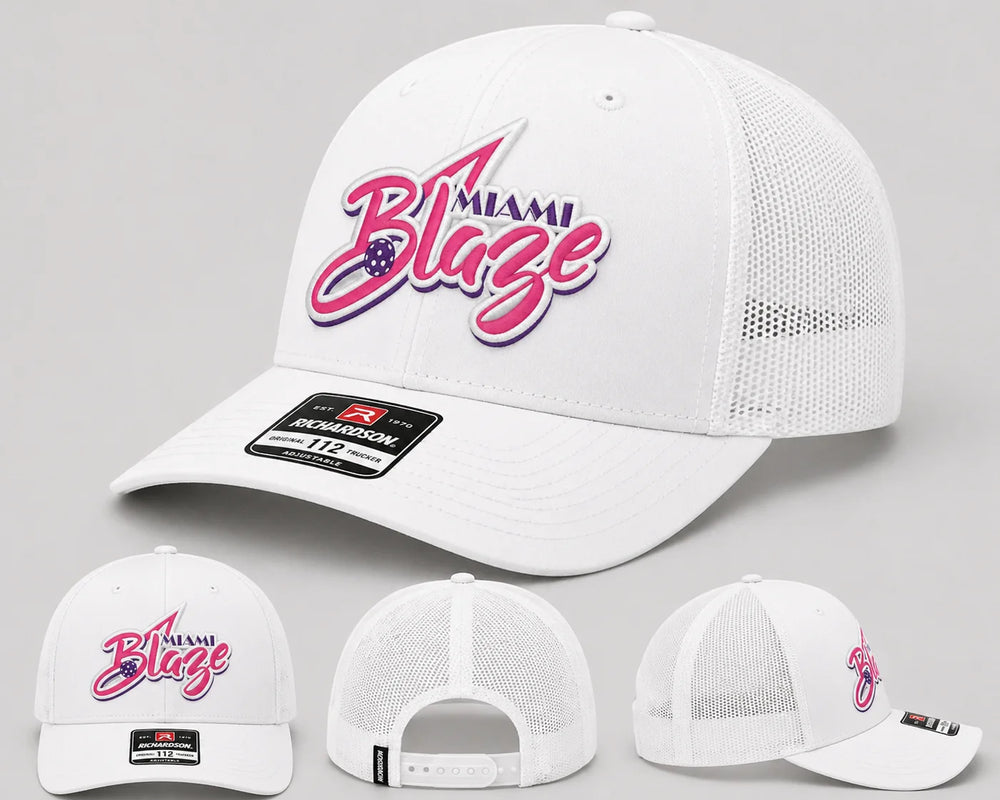 AFPL Official Miami Blaze Team Trucker Hat | All Florida Pro League Pickleball Snapback