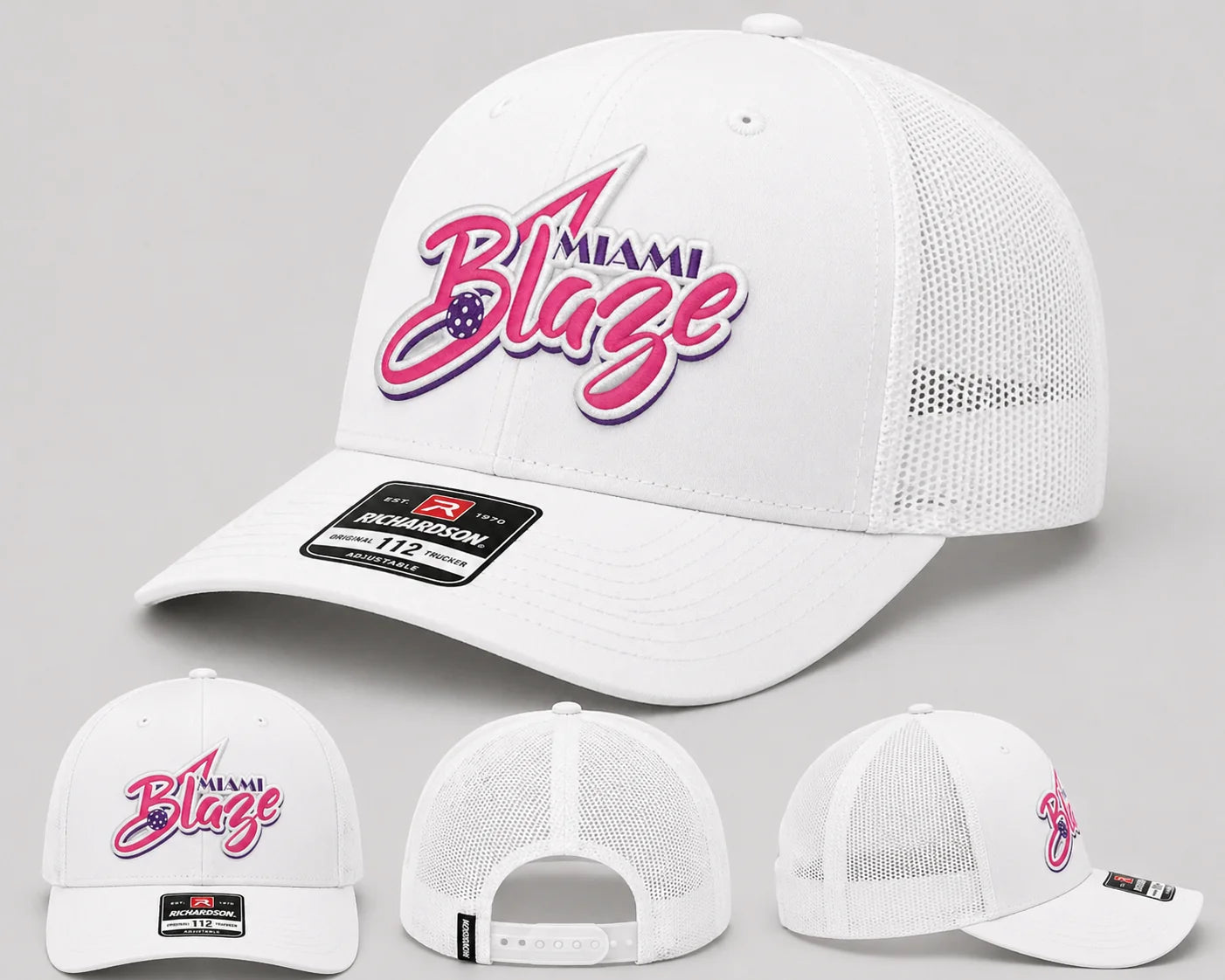 AFPL Official Miami Blaze Team Trucker Hat | All Florida Pro League Pickleball Snapback