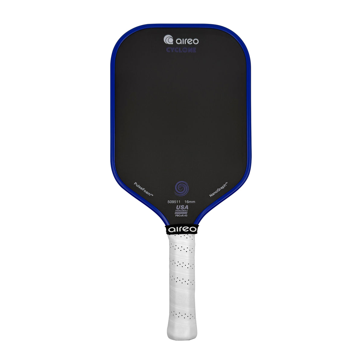 AIREO Cyclone 16mm pickleball paddle, Dark Blue