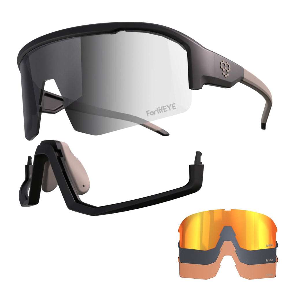 CRBN Pivot pickleball glasses in black