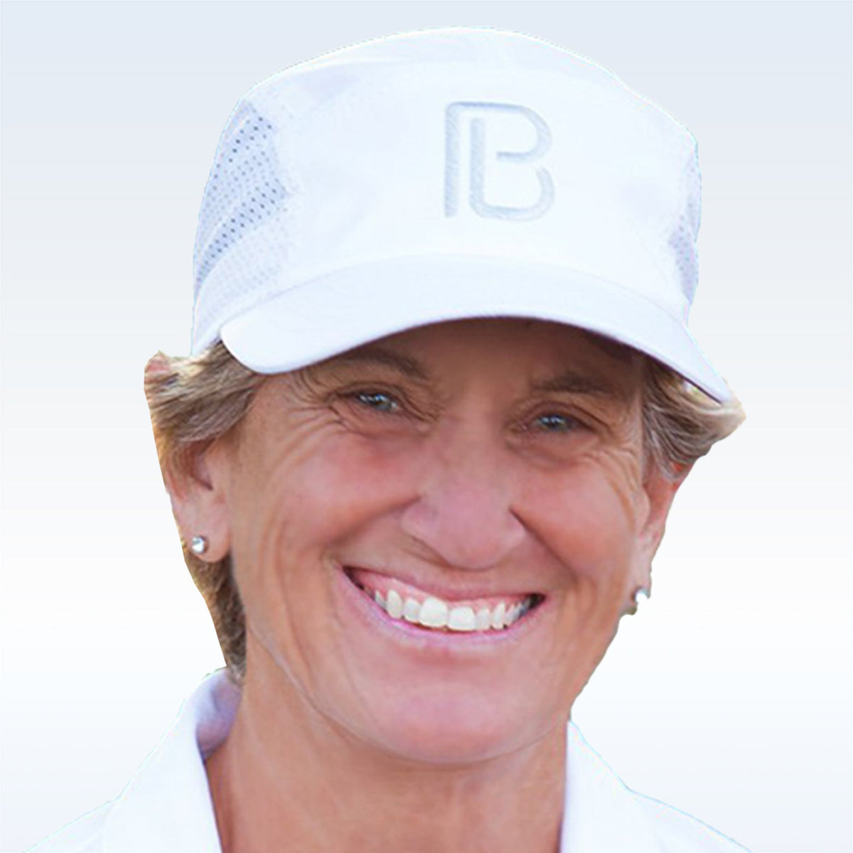 White Embroidered Cap