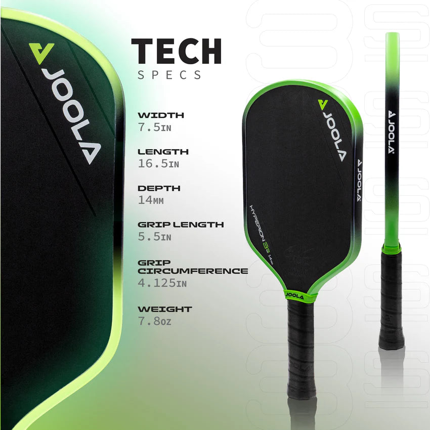 JOOLA Ben Johns Hyperion 3S Pickleball Paddle (14mm) - Tech