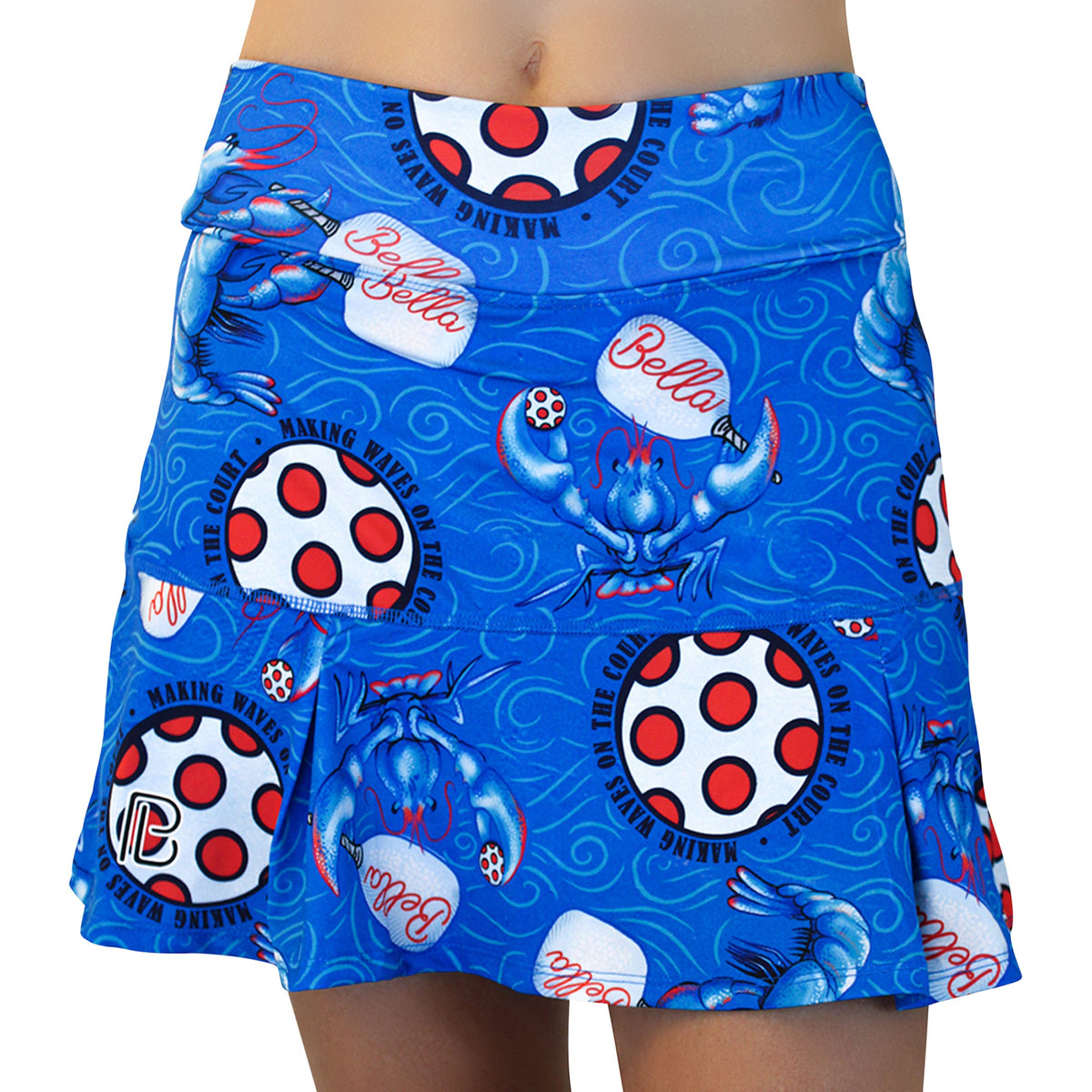 Lobster Monster Drop Pleat Skort