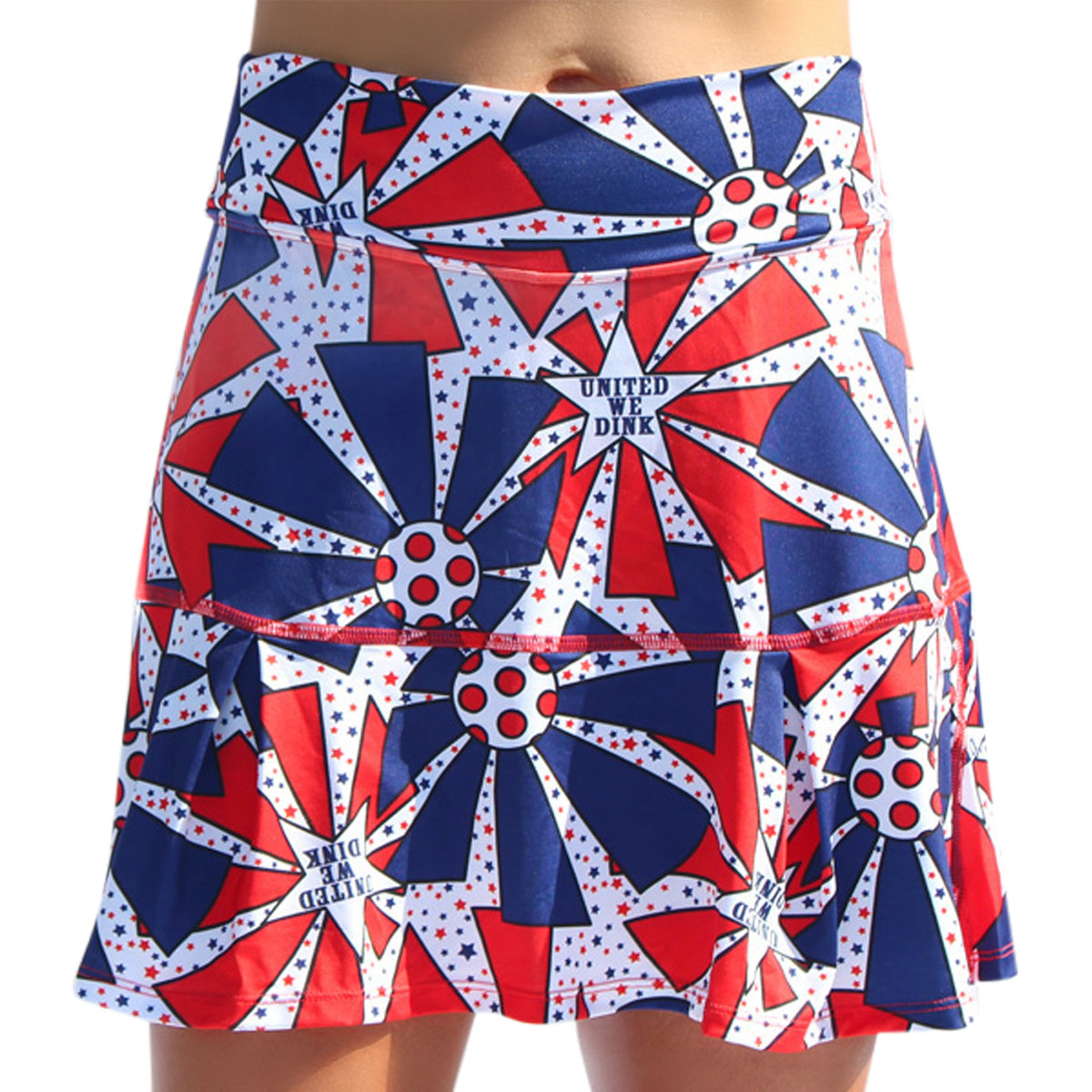 United We Dink Drop Pleat Skort