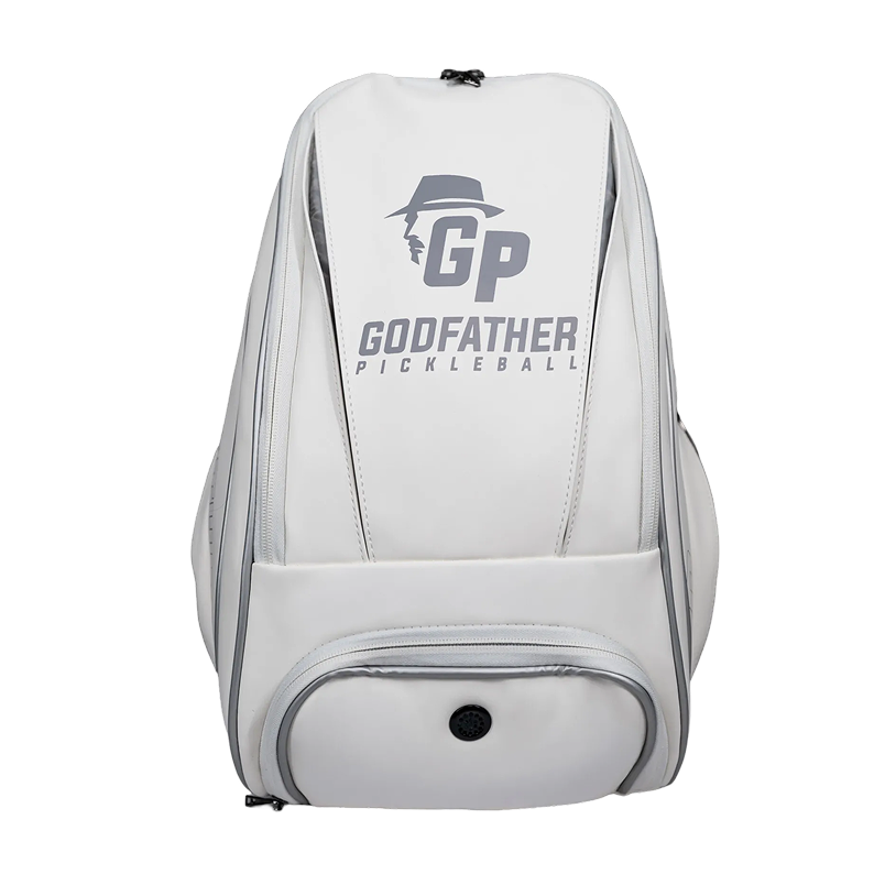 Godfather Pickleball Luxury Court Bag in white, front