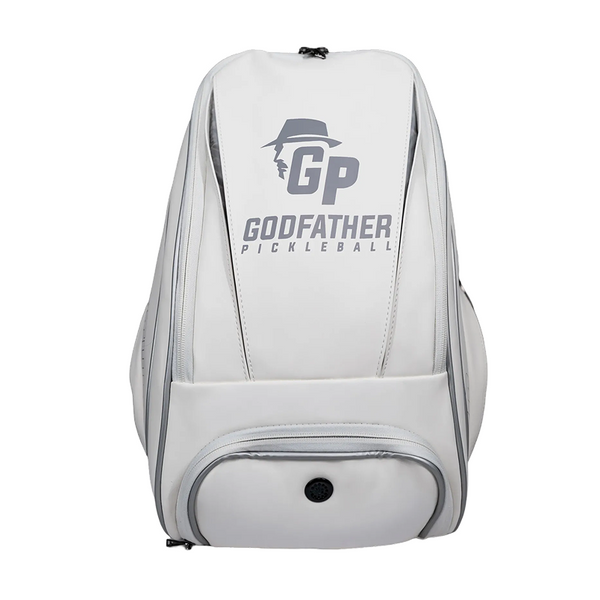 Godfather Pickleball Luxury Court Bag in white, front