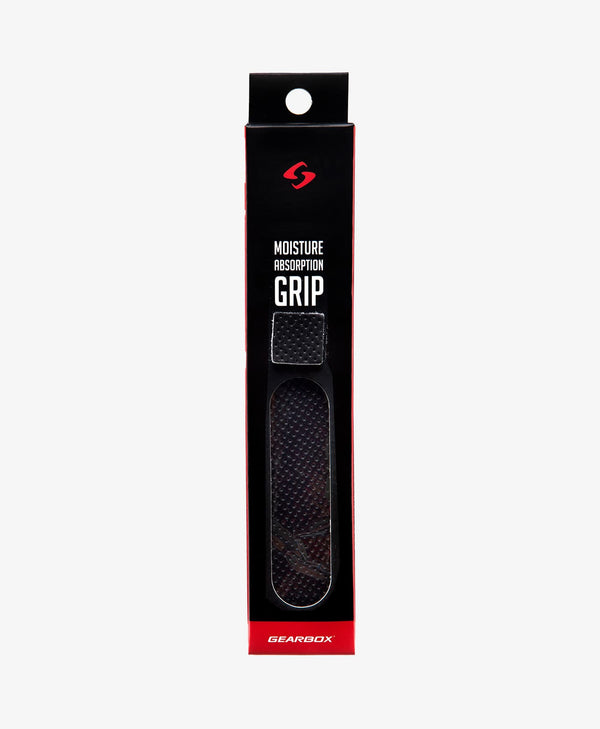 Gearbox Moisture Absorption Pickleball Grip in Black, retail package