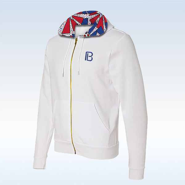 Pickleball Bella United We Dink White Full-Zip Hoodie