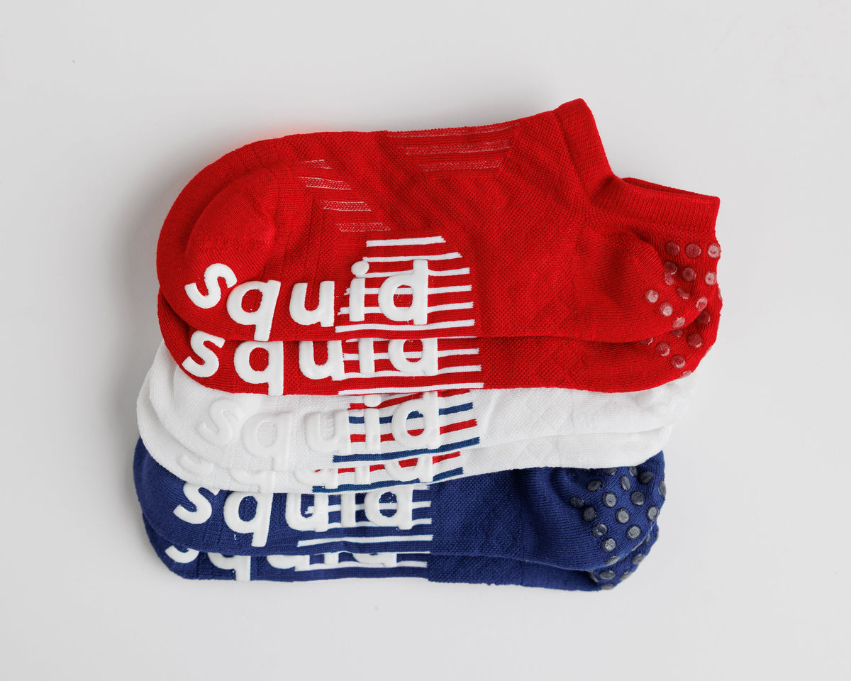 Squid Socks All-American Grip Socks | No-Show