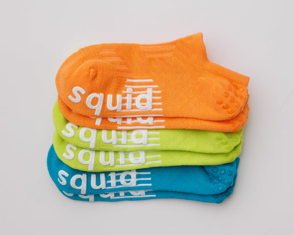 Squid Socks Power Pack Grip Socks | No-Show