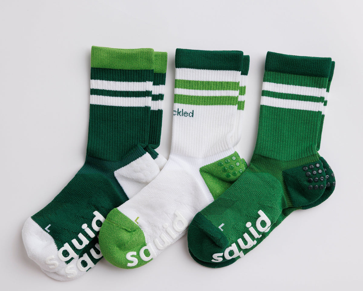Squid Socks Pickle Pack Grip Socks | Crew