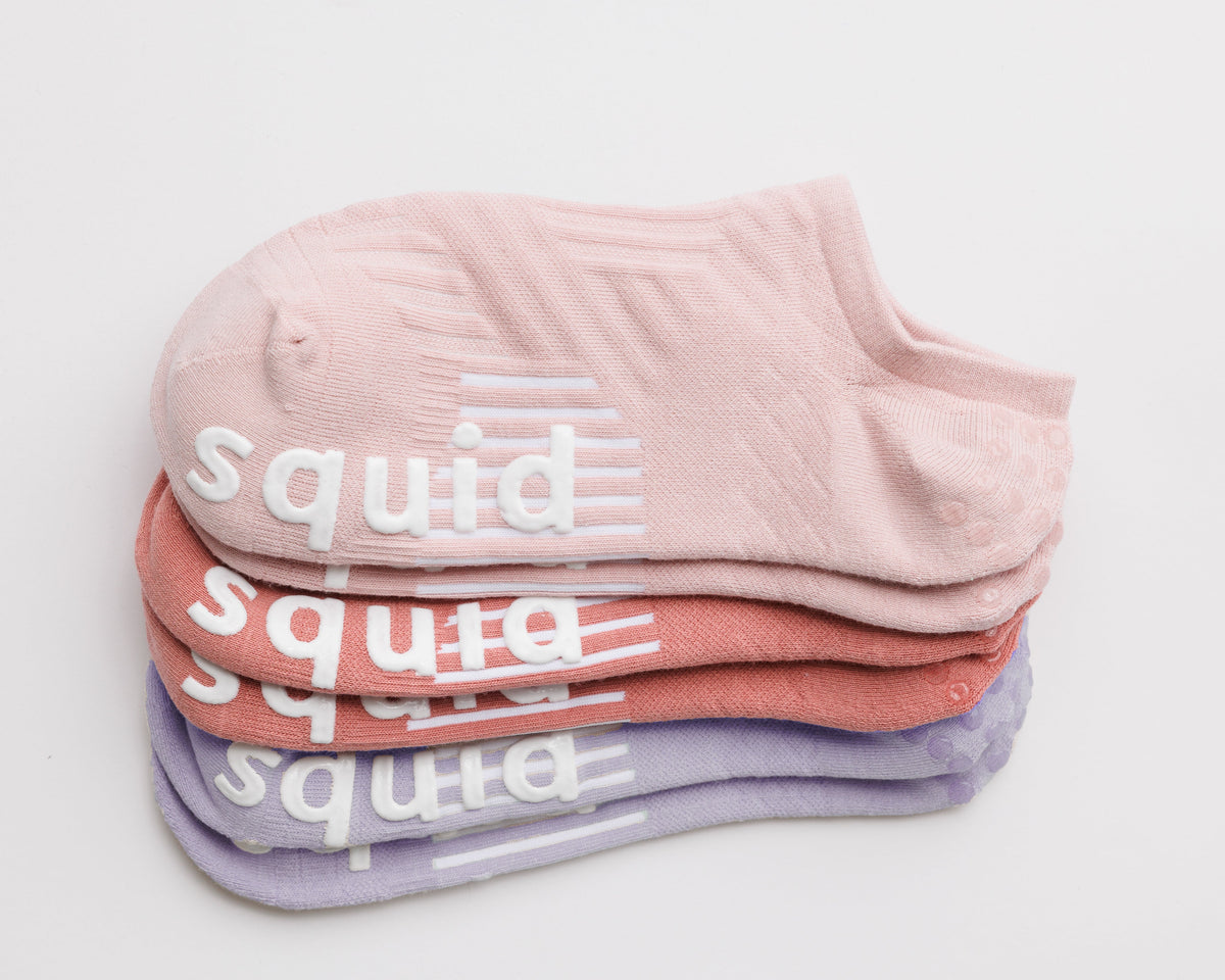 Squid Socks Perfectly Pastel Grip Socks | No-Show
