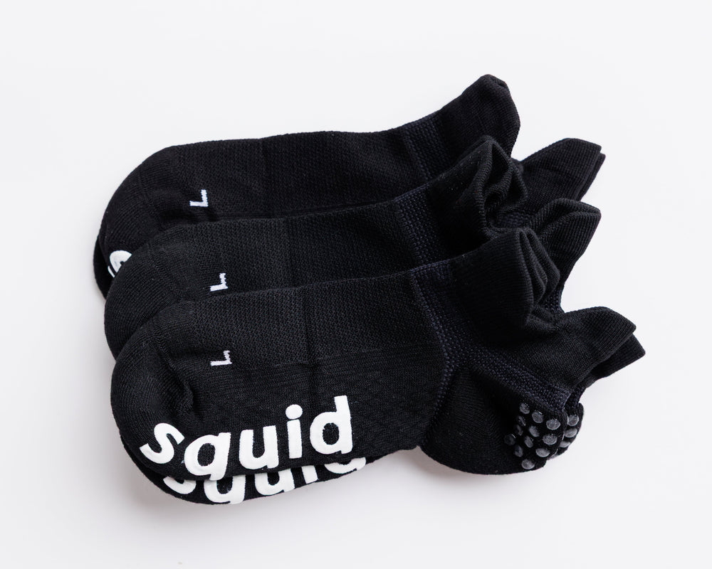 Squid Socks Blackout Grip Socks | Ankle